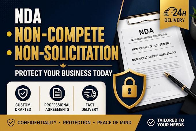 write nda non compete and non solicitation agreements