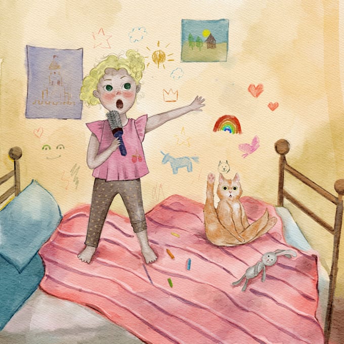 draw a cute expressive character illustration