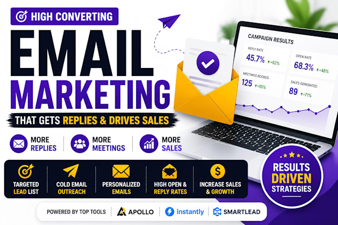 do cold email outreach for leads and replies