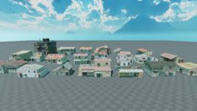 3d roblox map, low poly environment, 3d low poly, roblox low poly, roblox game