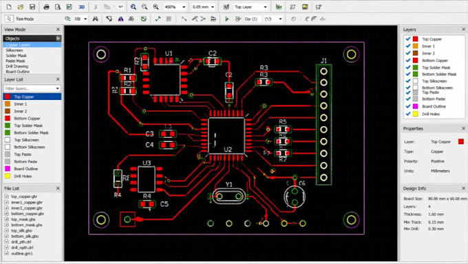 design power supply and battery management pcb with schematic and gerber