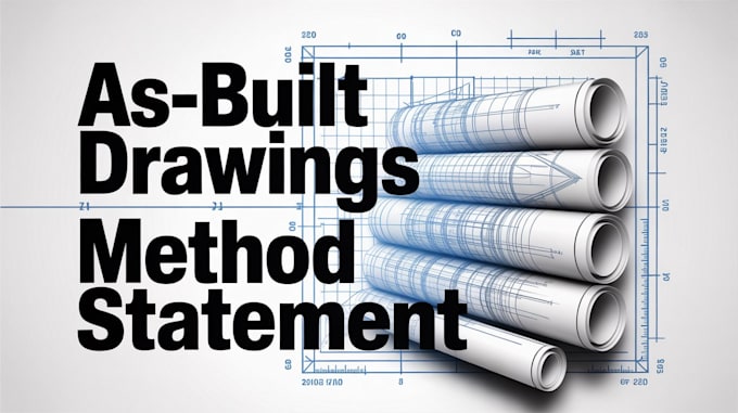 create as built drawings from sketches and write construction method statement