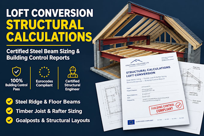 deliver loft conversion structural calculations and steel beam sizing