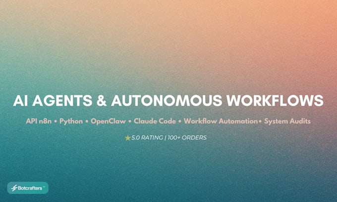 build n8n automation, ai agents, and api workflows
