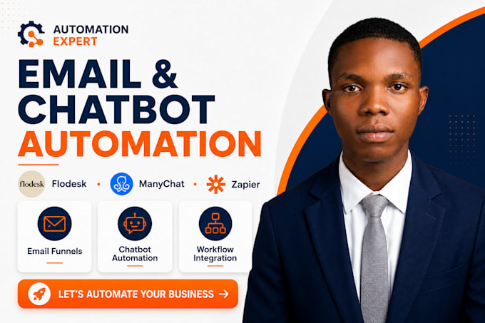 do manychat, flodesk email setup and zapier zap integration flowlu