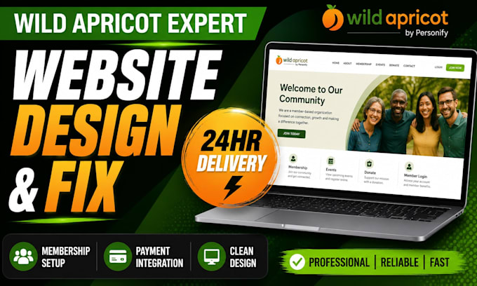 build or redesign your wild apricot website