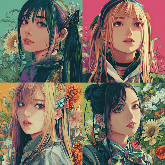 drawing anime artwork illustration with high quality