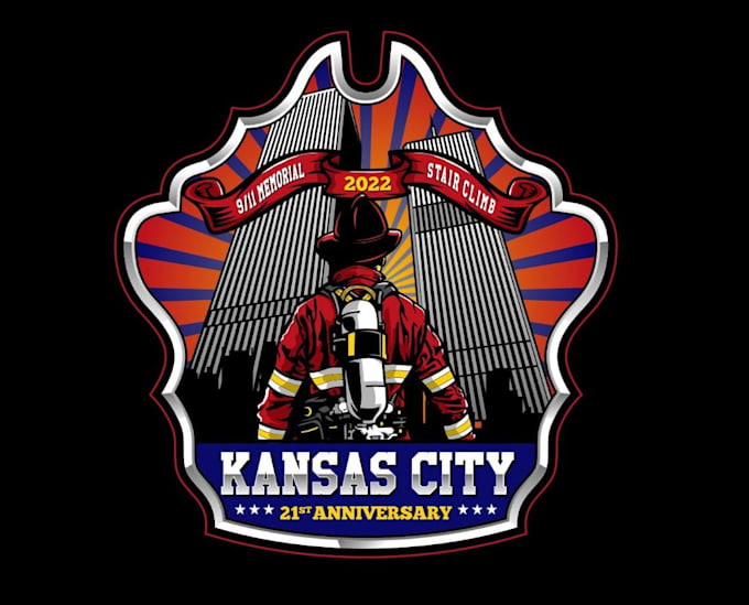 make amazing firefighter logo with cartoon character vector