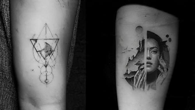 create a minimalist tattoo design for you