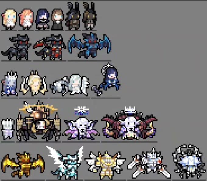 design high quality pixel character