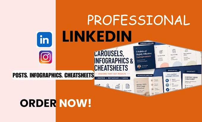 Design linkedin carousel instagram posts canva infographics and ...
