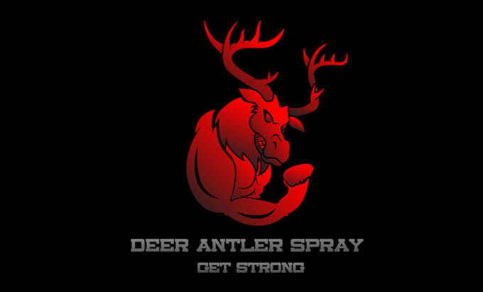 create hunt amazing super logo for deer antler spray