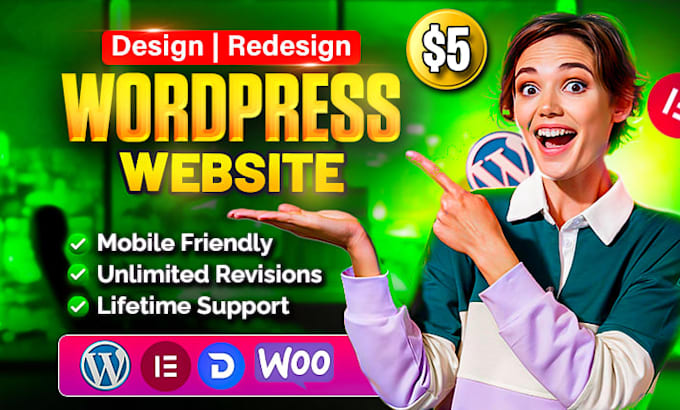 build wordpress website, create wordpress business website