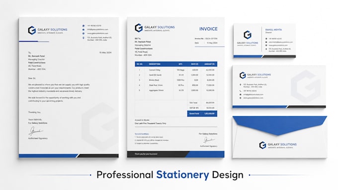 professional stationery design set