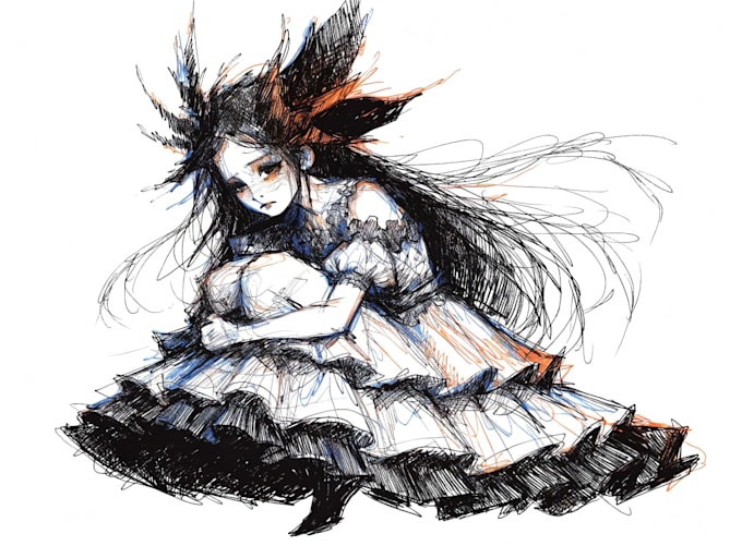 fantasy character sketch for you
