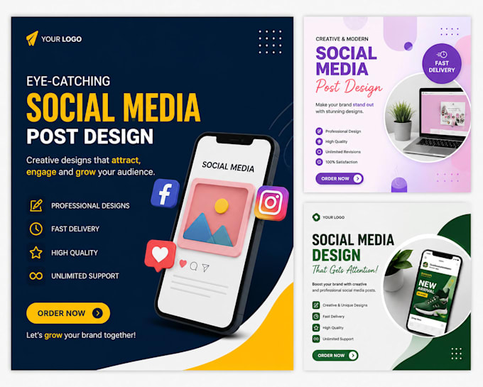 design  eye catching  social media posts using canva