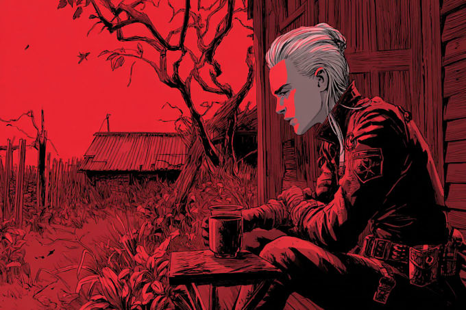 comic book illustration with comic book illustrator