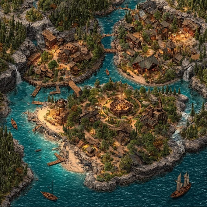 create fantasy, retro and vintage maps for board games