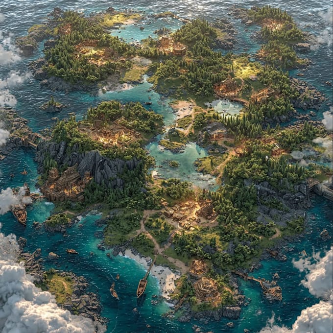 create a custom vintage map with old world style