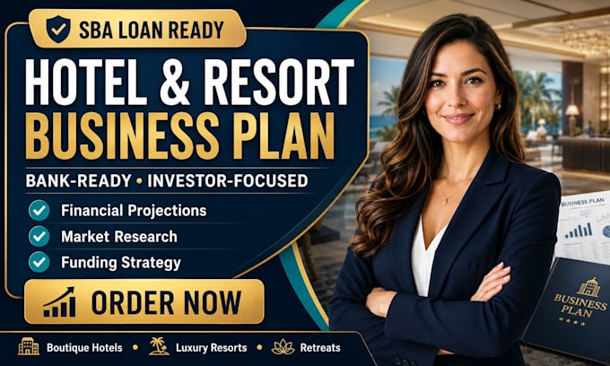 prepare sba loan boutique hotels luxury resort franchise retreat business plan