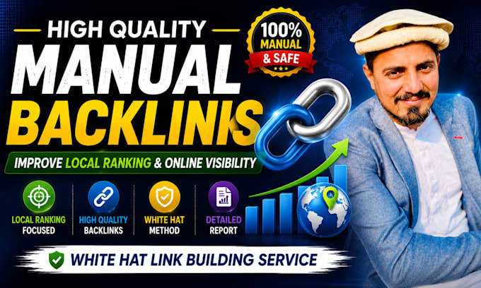 create high quality manual backlinks for local SEO ranking