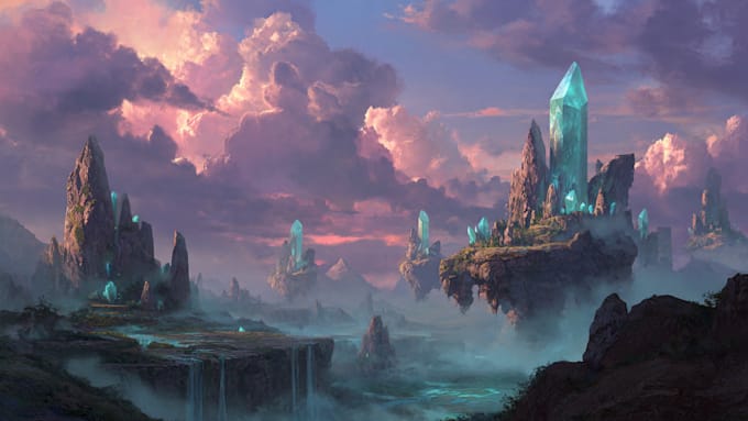 create fantasy environment concept art