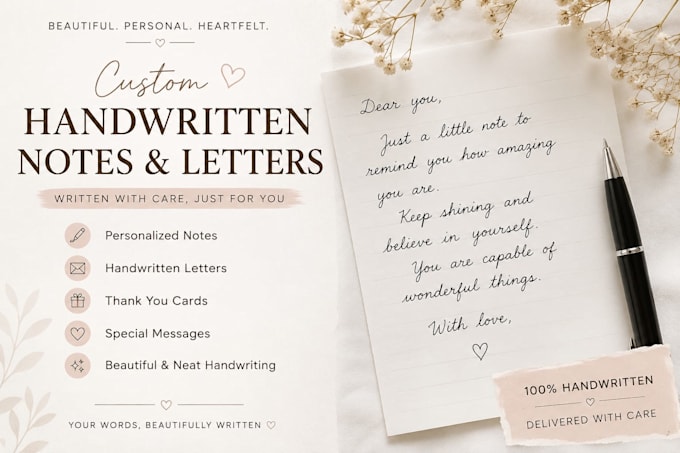 write beautiful handwritten notes, letters, and messages