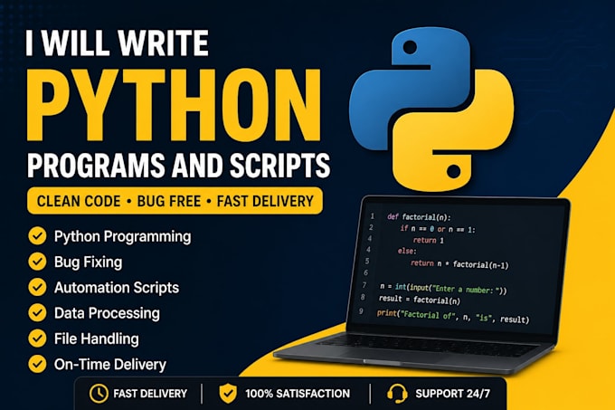 write python programs and scripts