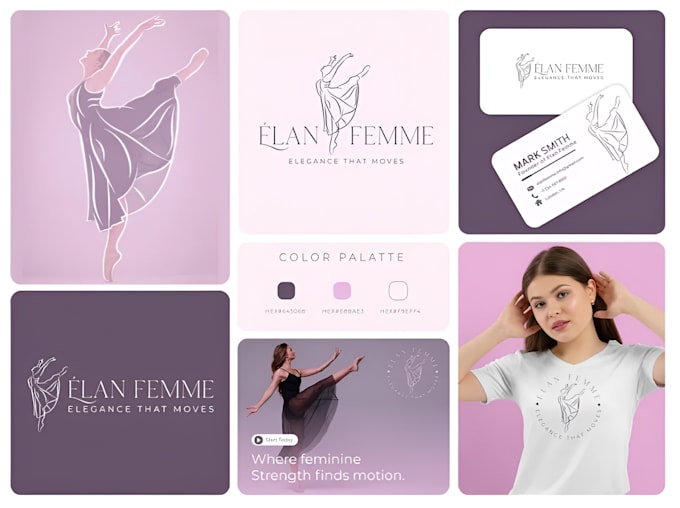 design high quality dance studio mascot logo