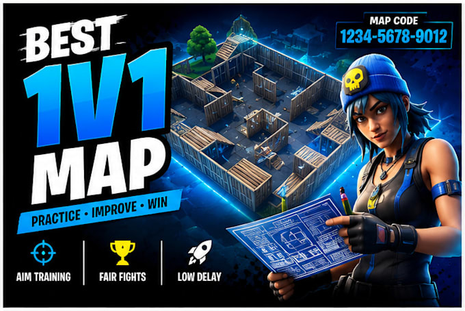 create professional fortnite creative map thumbnails