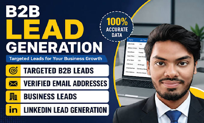 provide b2b lead generation, linkedin leads and email lists
