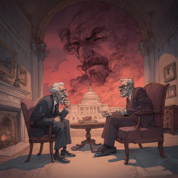 do a political cartoon art