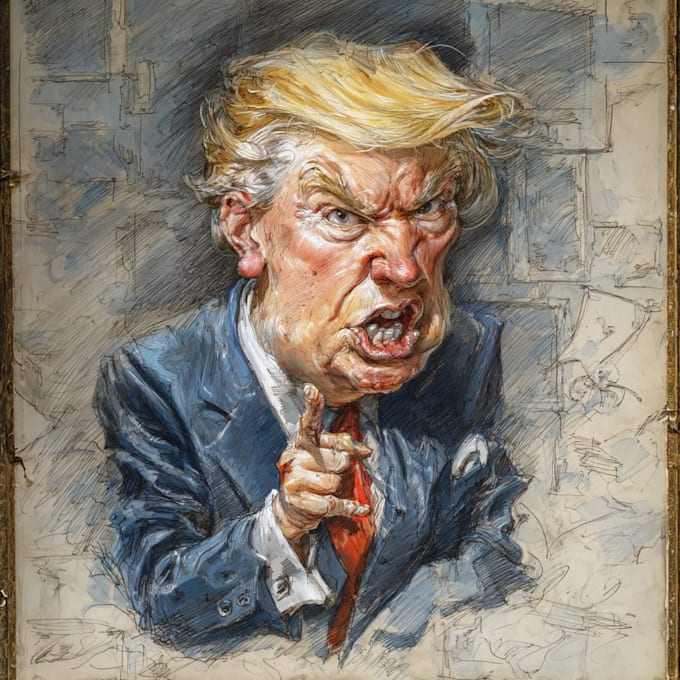 make a political cartoon art