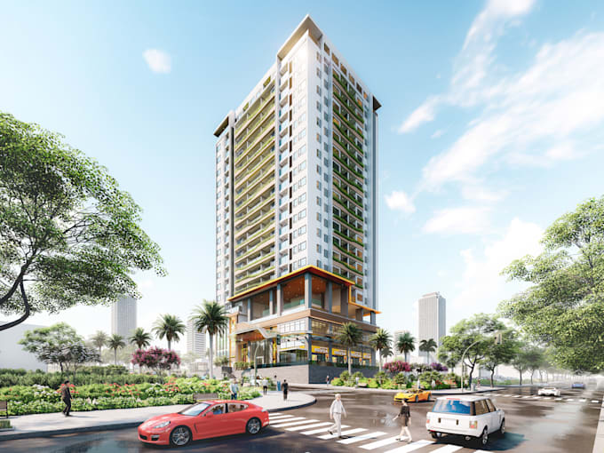 do render 3d image and animation for house and building