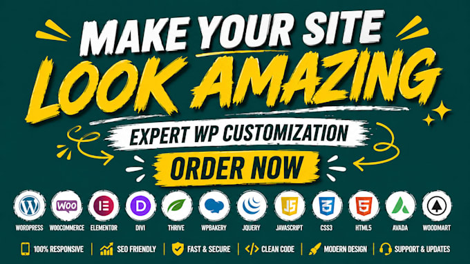 do wordpress theme customization and speed optimization
