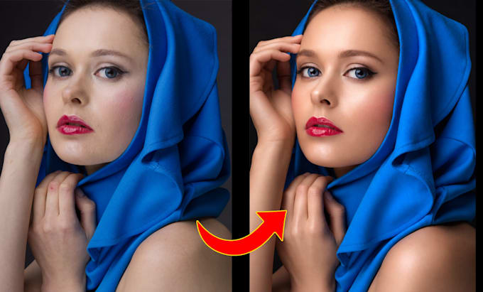 edit highend natural portrait retouching