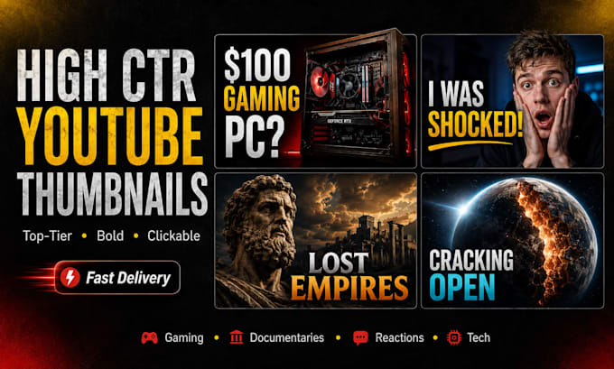 design high CTR youtube thumbnails that make viewers click