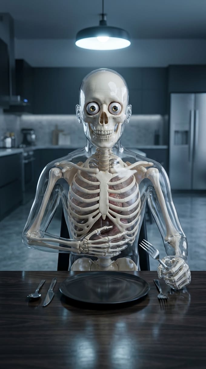 make for you dr data ai skeleton animation  shorts video
