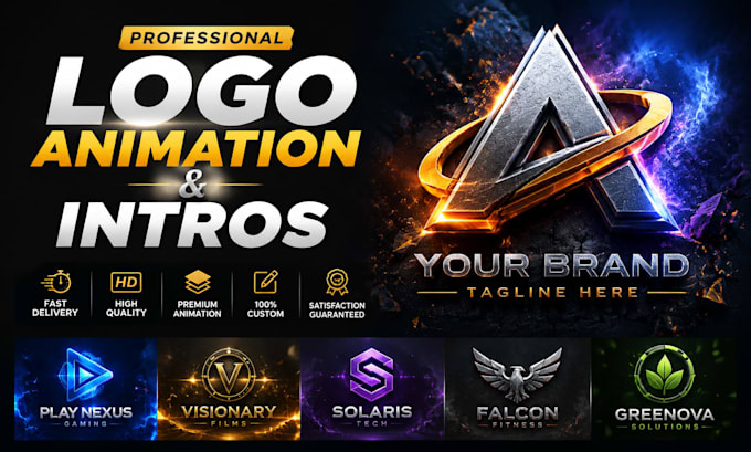 design custom logo animation and intros
