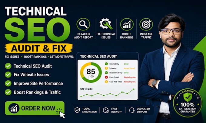 do complete technical SEO audit and fix all website errors