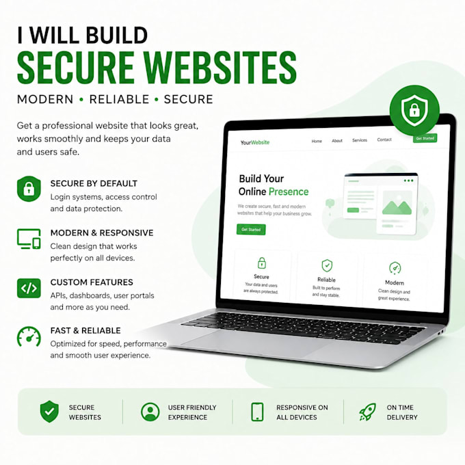 build a secure website for you
