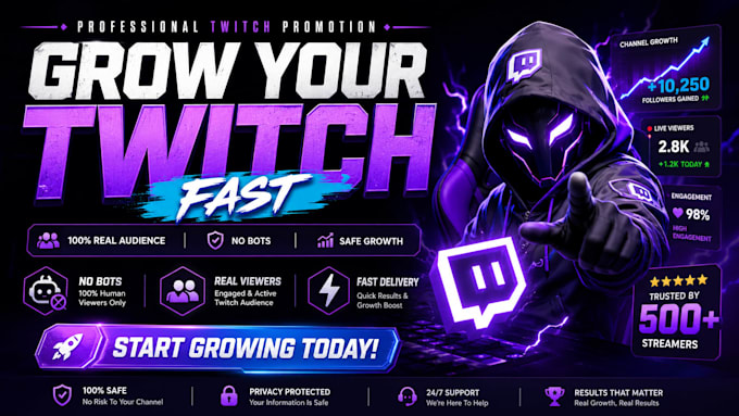 boost twitch live viewers, twitch channel promotion