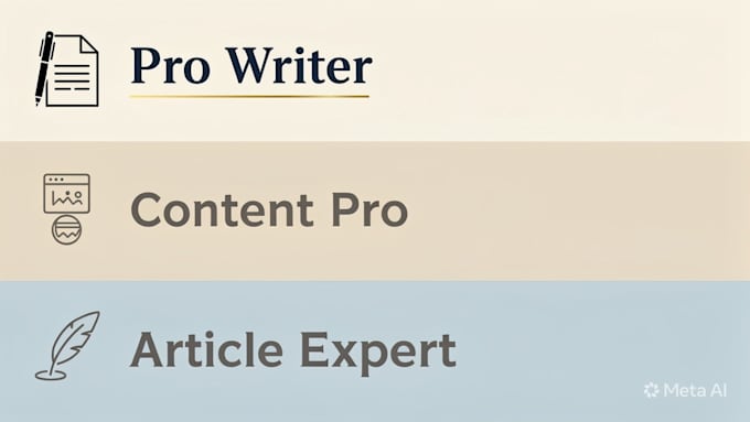 write professional articles, reports and blogs