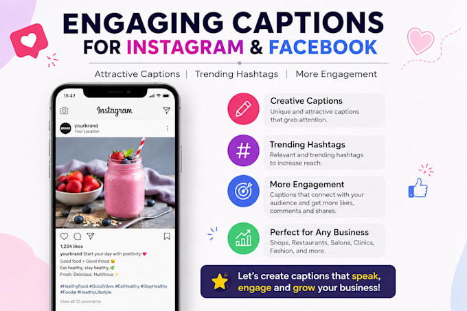 write engaging captions for instagram and facebook posts