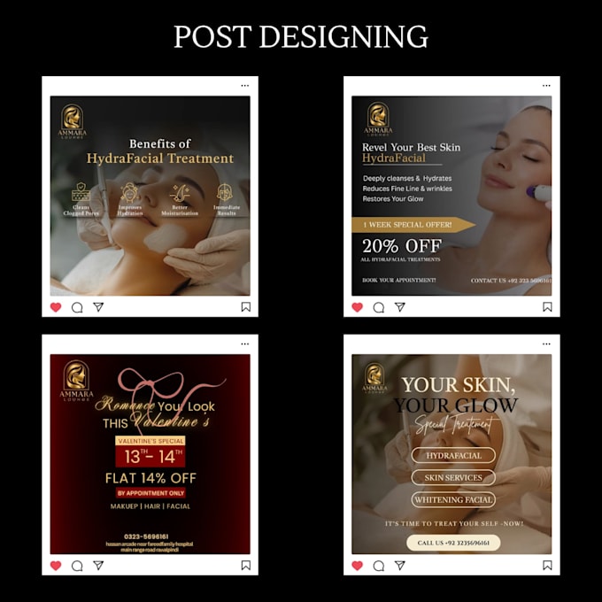 create instagram posts , logo and print media