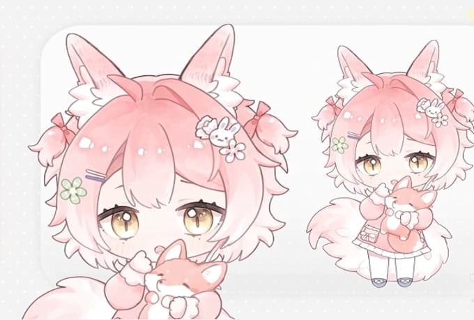 draw chibi vtuber model, live2d rigging, anime chibi avatar, live2d vtube studio