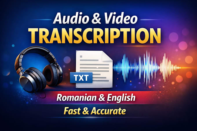transcribe audio and video into text