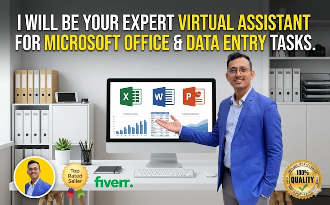 be your expert for microsoft office and data entry tasks