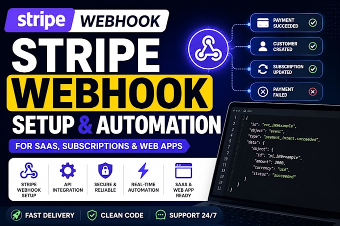 setup stripe webhook automation for saas and subscriptions