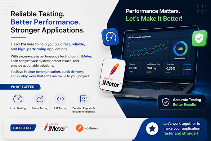 do performance testing using jmeter for your API or website